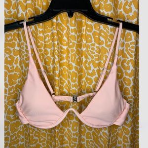 Pink Modern Bikini Top